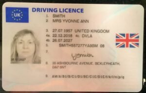 Classic UK Drivers License