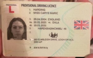 Classic UK Drivers License